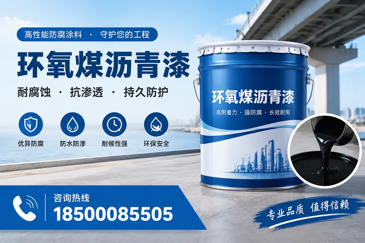 如何确保环氧煤沥青漆施工质量?临沂用户的质量控制
